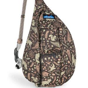 Kavu Rope Bag Whimsical Trail Rope Sling Bag Crossbody Backpack New With Tags